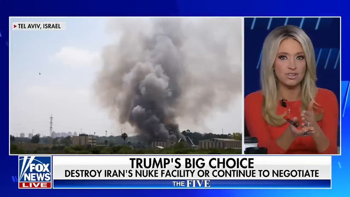 Fascinating case from Kayleigh McEnany that the US bombing Iran is "America First." Trump is a Churchill, not a Neville Chamberlain, she explains. Those who advocate "sitting back and taking it easy" are no different than Biden. Furthermore, Iran tried to assassinate Trump