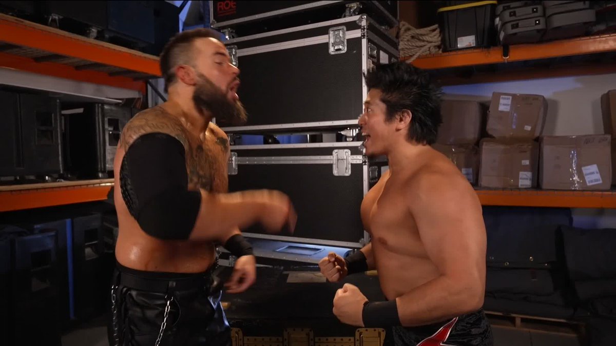 "You as TNA Champion, me as NXT Champion." 稲村愛輝 has BIG plans for him and Josh Briggs! 👏👏👏 #WWENXT