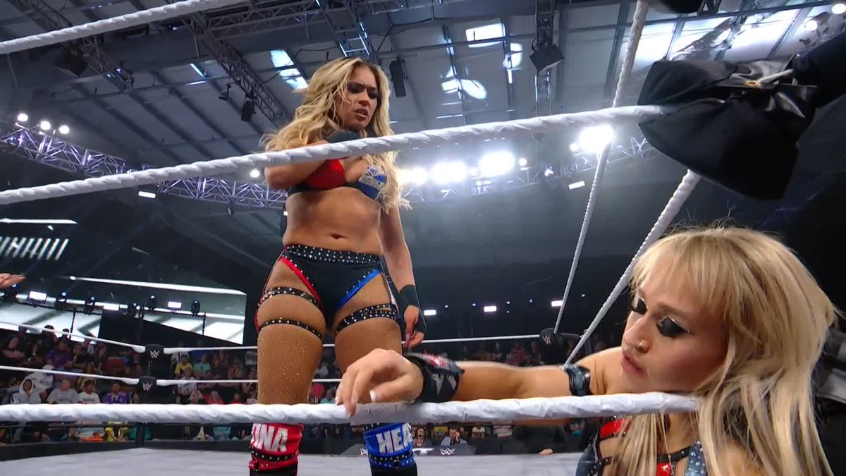 .Valerie Loureda came out firing! 😳 🔥 #WWENXT