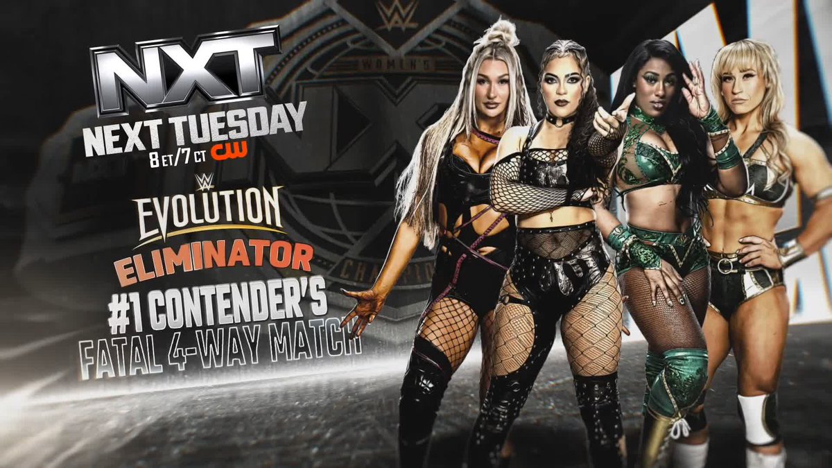 The Fatal 4-Way is set! Who do you got heading to #WWEEvolution? 🤔 #WWENXT
