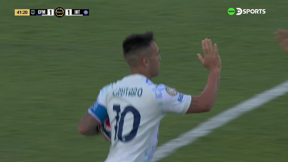 🌟🇦🇷 GOL DE LAUTARO MARTÍNEZ PARA EL EMPATE DEL INTER ANTE MONTERREY. Espectacular la jugada preparada. 😮💨