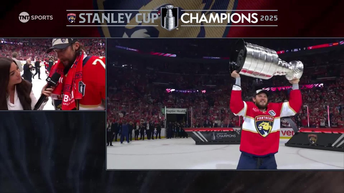 BOB IS ON THE CASE, AND CHATTING WITH @JACKIE_REDMOND AFTER BACK-TO-BACK STANLEY CUPS