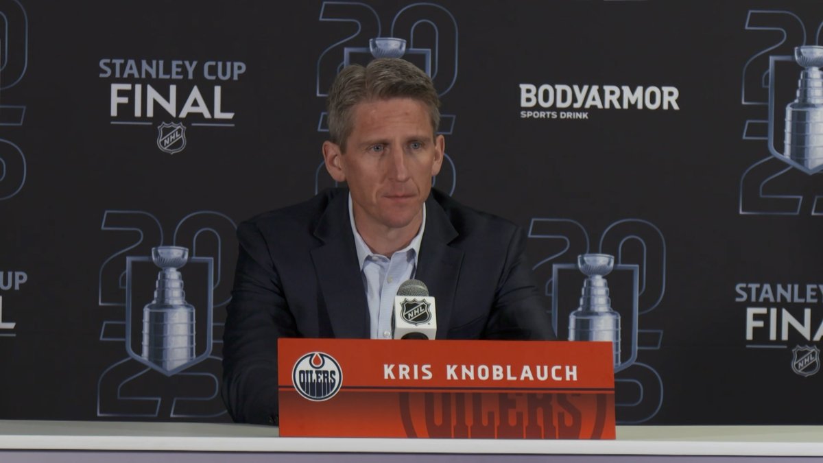 "There's no silver lining to this, it's very difficult to handle right now... It hurts right now & I don't think it's gonna let up for a while." Coach Knoblauch comments after the #Oilers season-ending defeat. Enterprise | #LetsGoOilers