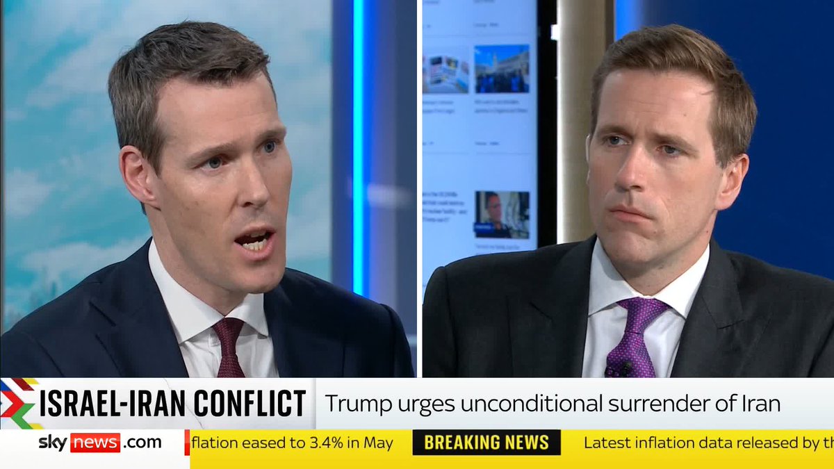 Housing minister Matthew Pennycook MP is asked about the situation in the Middle East, and repeats the government's calls for de-escalation. Wilfred Frost then asks him if the UK wants to see a change in regime in Iran. 🔗 📺 Sky 501 and YouTube