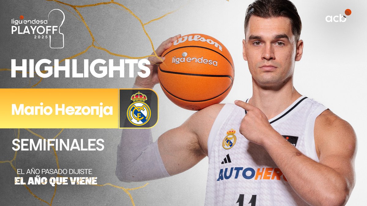 Mario Hezonja tenía un objetivo claro: estar en la final del #PlayoffLigaEndesa Así que, se puso en modo 𝙎𝙪𝙥𝙚𝙧 𝙈𝙖𝙧𝙞𝙤 𝙃𝙚𝙯𝙤𝙣𝙟𝙖 y anotó 2⃣0⃣ puntos, 8⃣ rebotes y 1⃣7⃣ de valoración sentenciando la semifinal ante UnicajaCB ⭐️ Mario Hezonja