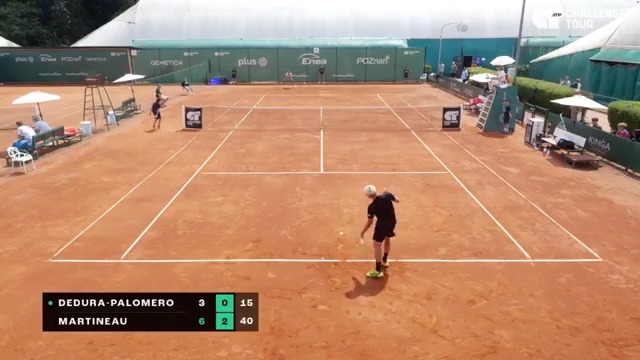 Diego Dedura i jego drugi serwis podczas challengerowego meczu w Poznaniu. 🙃 #czasnatenis