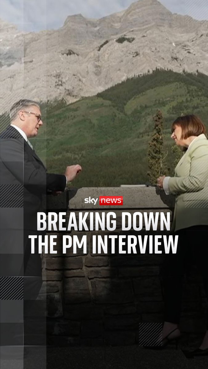 Sky's Political Editor catches up with the Prime Minister in Canada at the G7 meeting. ⬇️ @bethrigby asks Sir Keir Starmer about Donald Trump, grooming gangs and his personal reflection on a year in office 🔗