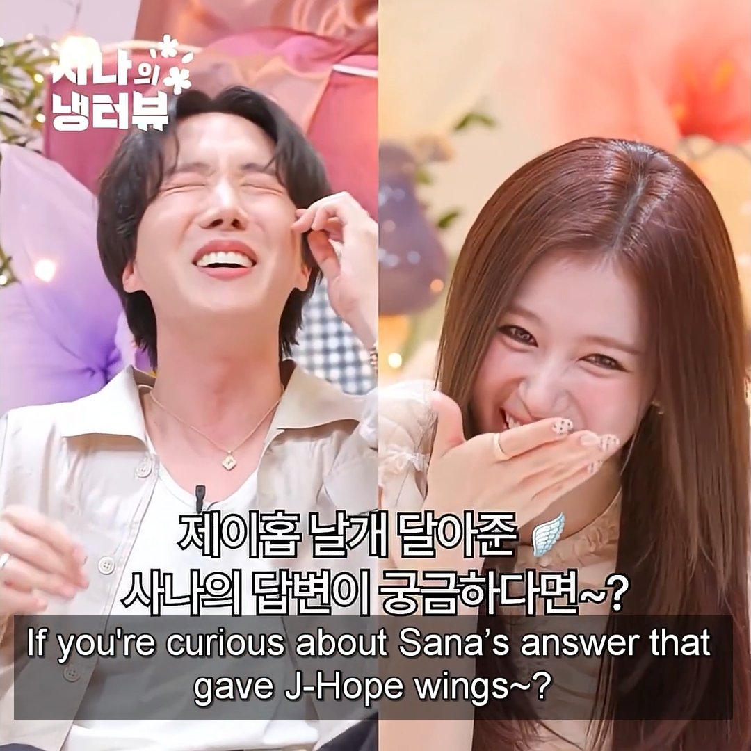 SANA AND J-HOPE LAUGHING SO HARD WHEN THE CHAIR STUCK TO HIM WHEN HE GOT UP 😭😭