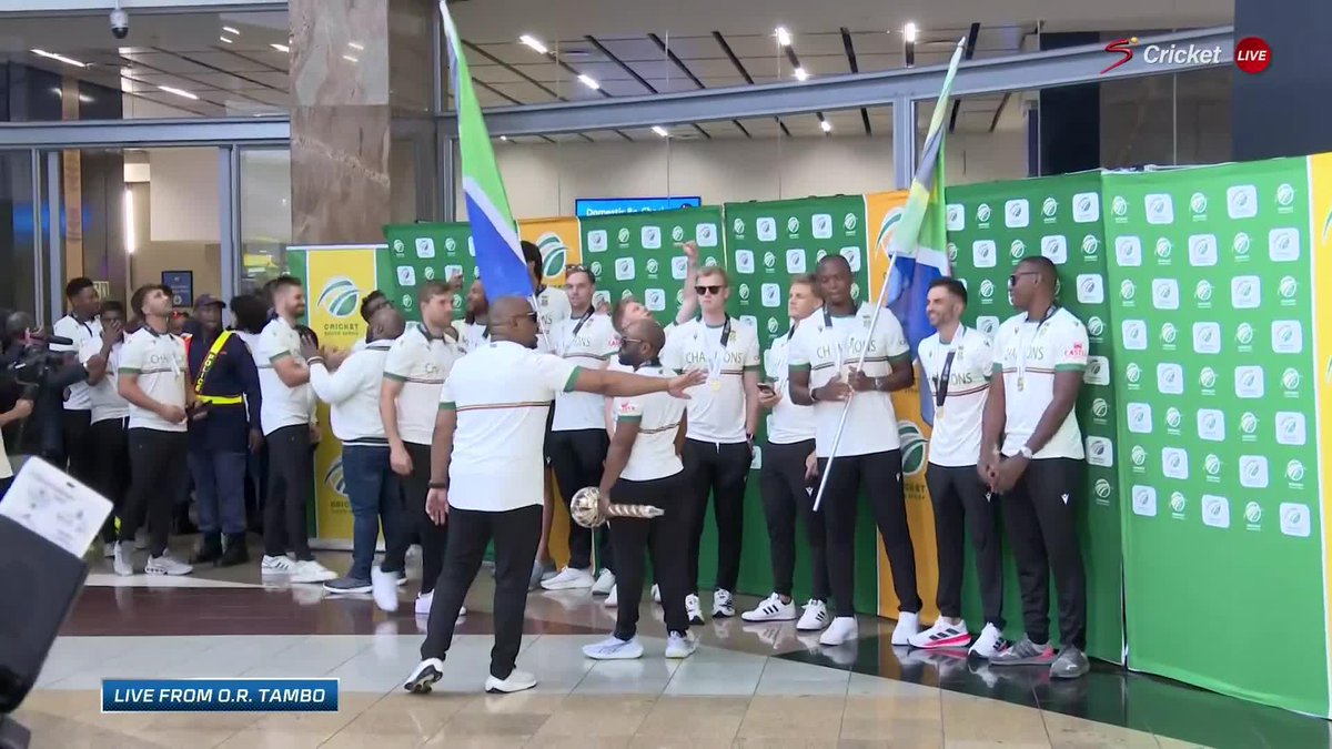WTC WINNER SOUTH AFRICA HAVE ARRIVED HOME. ๐