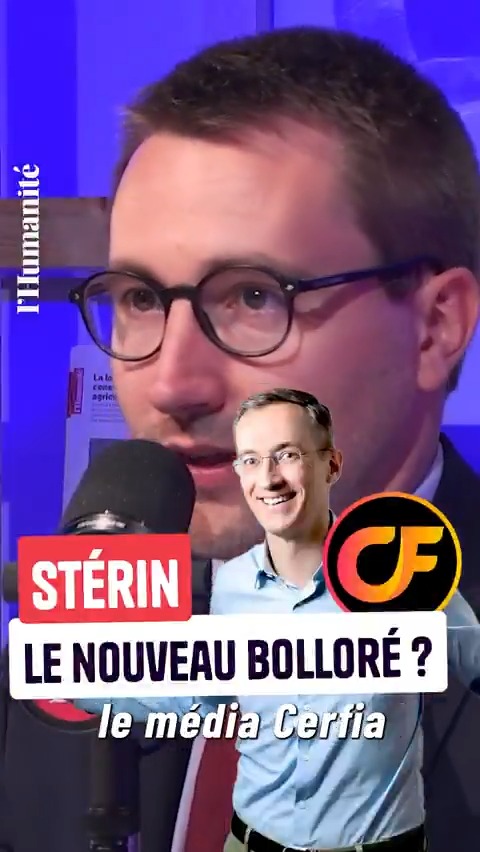 Main mise de l'extrême droite sur les médias : avec le rachat de Cerfia, Pierre-Édouard Stérin se rêve-t-il en nouveau Vincent Bolloré ? On en parle avec le député LFI Antoine Léaument (Antoine Léaument 🇫🇷) Entretien complet ➡️