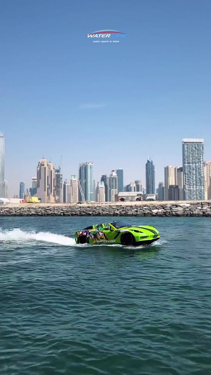 تبحث عن تجربة مثيرة ومختلفة في دبي ؟ 🤔 تأجير (جيت كار) دبي 🚤 - قارب على شكل سيارة رياضية تسير بسرعة دراجات جيت سكي 🤩 📍متوفرة على شاطئ دبي مارينا و الجي بي ار .