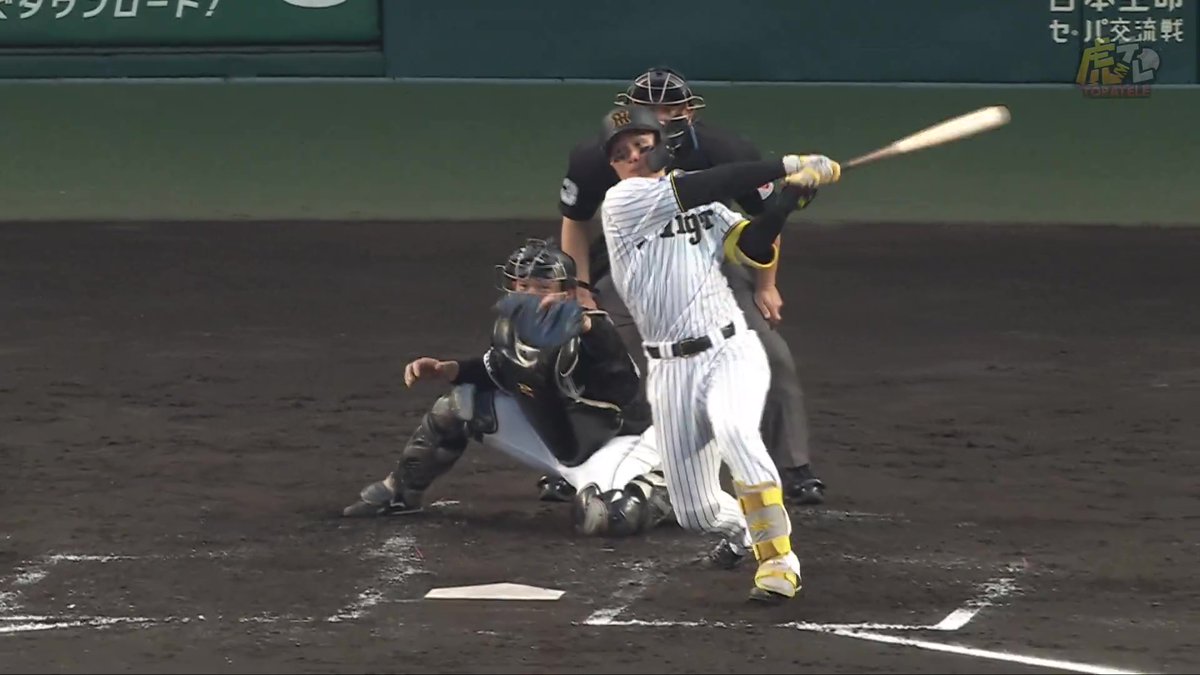 3回裏、森下選手のライト前タイムリーヒットで先制点！ #hanshin #虎テレ #阪神タイガース #鼓動を鳴らせ_虎道を進め