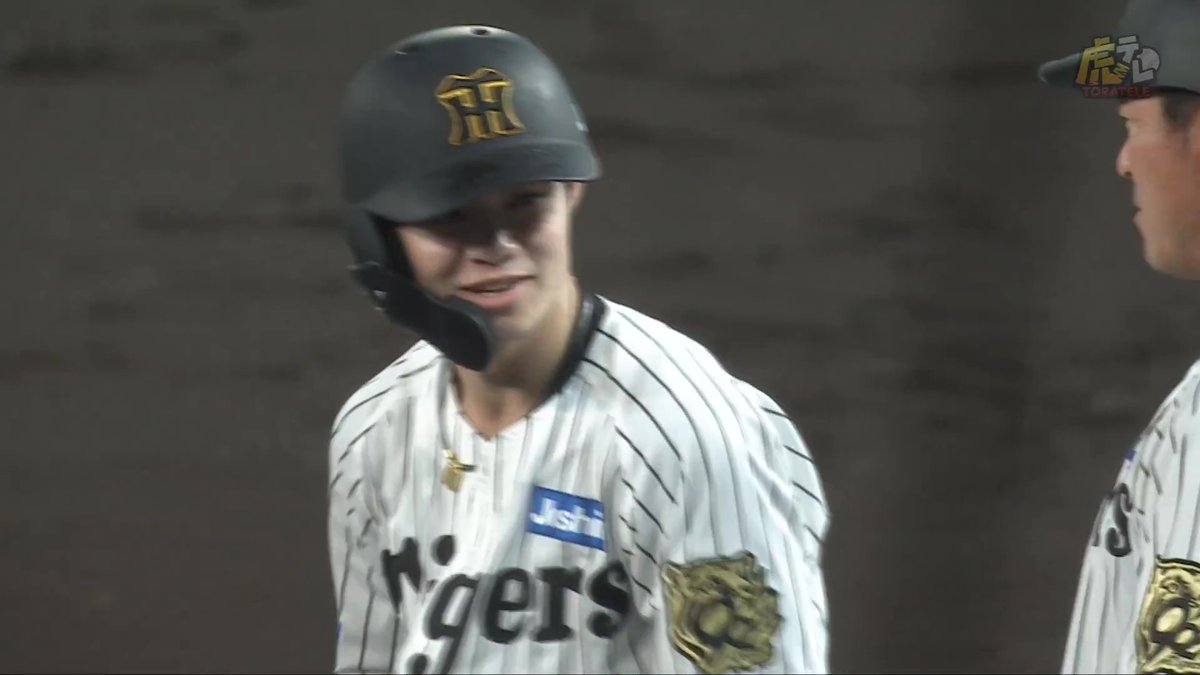5回裏、中野選手のライト前タイムリーヒット！ #hanshin #虎テレ #阪神タイガース #鼓動を鳴らせ_虎道を進め
