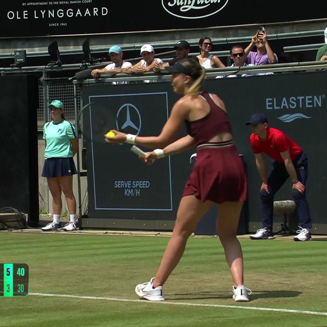 Badosa in Berlin 💪 Paula Badosa reaches the quarterfinals after defeating Navarro 7-6(2), 6-3! #BTO