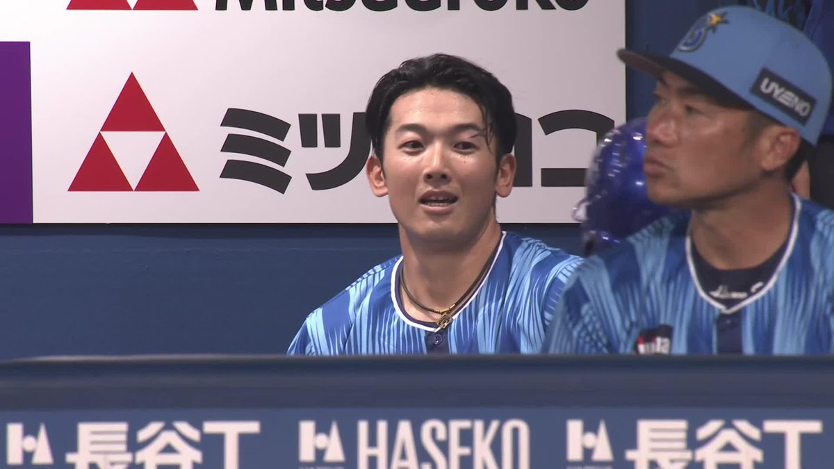 一死3塁で #山本祐大 選手がライトへ犠牲フライを放ち 終盤で貴重な追加点🌟🙌🙌🙌 8回裏 DB 4 - 2 L #日本生命セ・パ交流戦 #解き放て #baystars