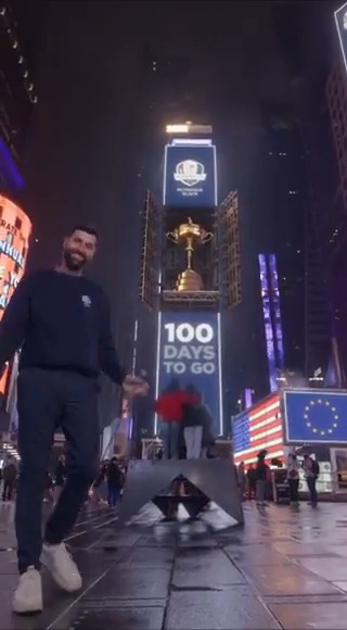 Times Square is ready. Are you? ⏳ 100 days to go...