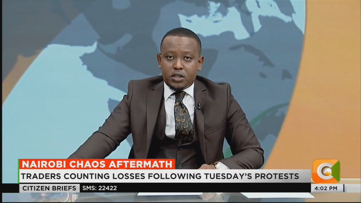 Nairobi Chaos Aftermath: Traders counting losses following Tuesday’s protests Section of protesters broke into shops and stole goods #CitizenBriefs