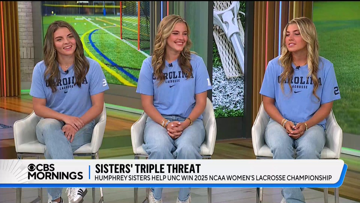 Sisters Nicole, Ashley and Chloe Humphrey dreamed of playing lacrosse at the same college, but “between COVID, injuries, a couple trips to the transfer portal,” they weren’t sure it would be possible. But then, “the stars aligned” and the Humphrey sisters helped UNC Women's Lacrosse win this year’s NCAA Championship: “The emotions that we felt after winning together were so unmatched.”