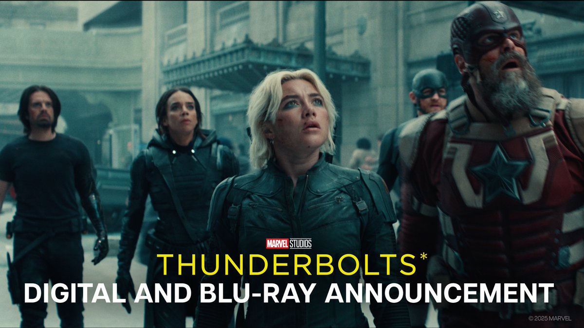 Be the first to experience Marvel Studios’ #Thunderbolts* at home! Buy it on Digital July 1 and own it on Blu-ray July 29.