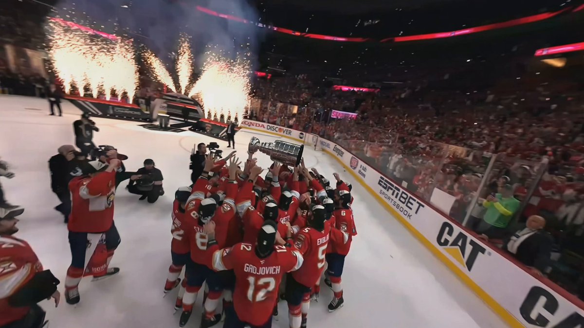 This drone footage offers the best view in the house! 👀 #StanleyCup