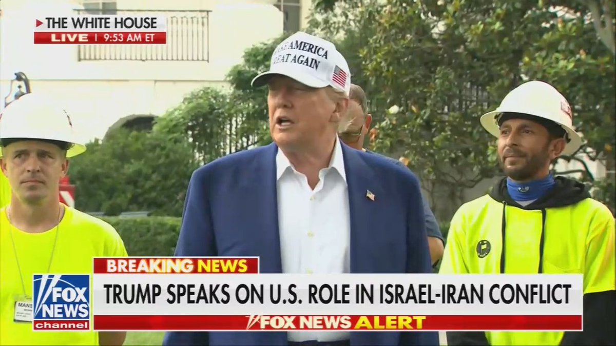 Trump: It's such a beautiful pole we thought we'd put it near, I mean it always looks best when it's near. Doral, I have a similar pole, and these are the best poles anywhere in the country or in the world. They're tapered. They have the nice top, I don't know if you people are aesthetic, they're the fake news, I don't know. We're doing well and as a country, if the Fed would lower rates, we buy debt for a lot less. It's a shame. I have a guy, do you ever have a guy that's not a smart person?
