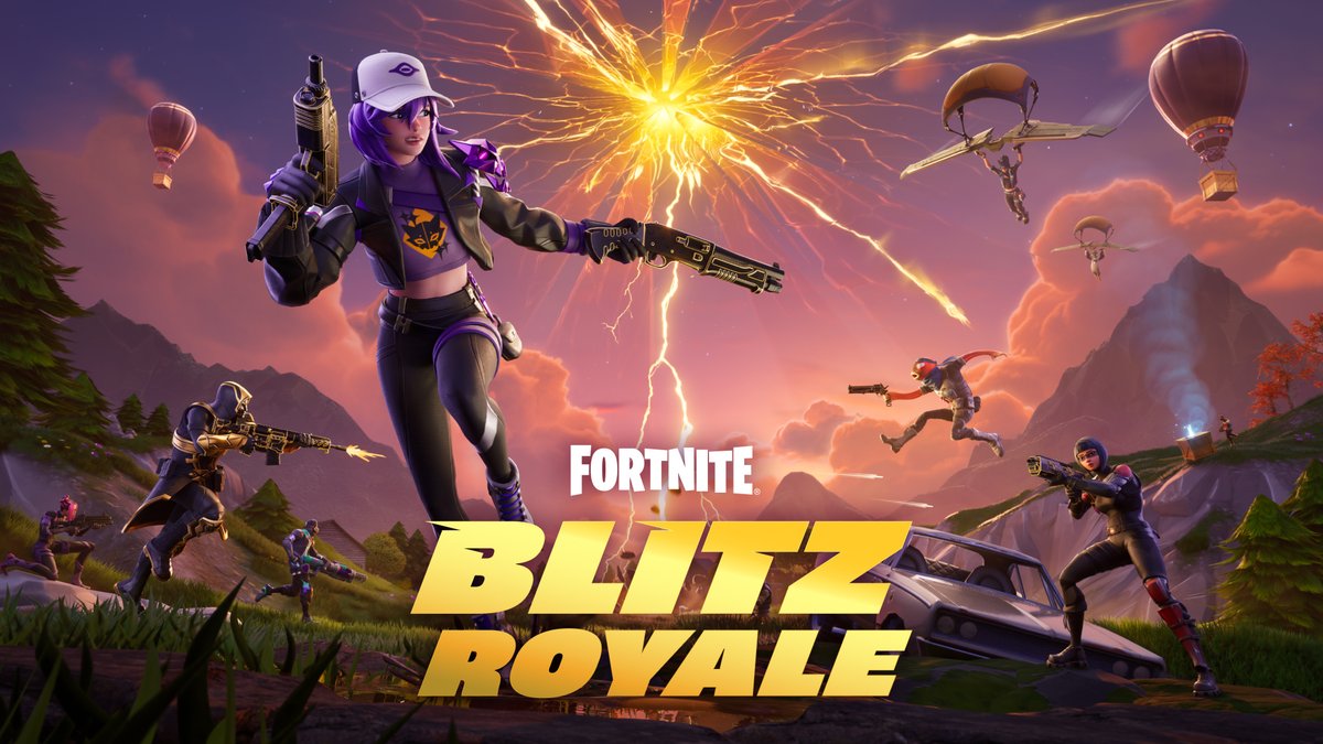 New mode. New gameplay events. New Outfit reward & umbrella. (Did we mention that it’s new?) Blitz Royale is live!