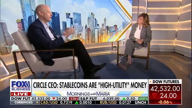 Circle CEO says ‘we’re in the very early stages’ of stablecoin successes.