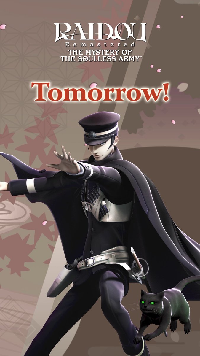 It’s no mystery - RAIDOU Remastered: The Mystery of the Soulless Army releases tomorrow! 🕵️ What are you looking forward to the most?