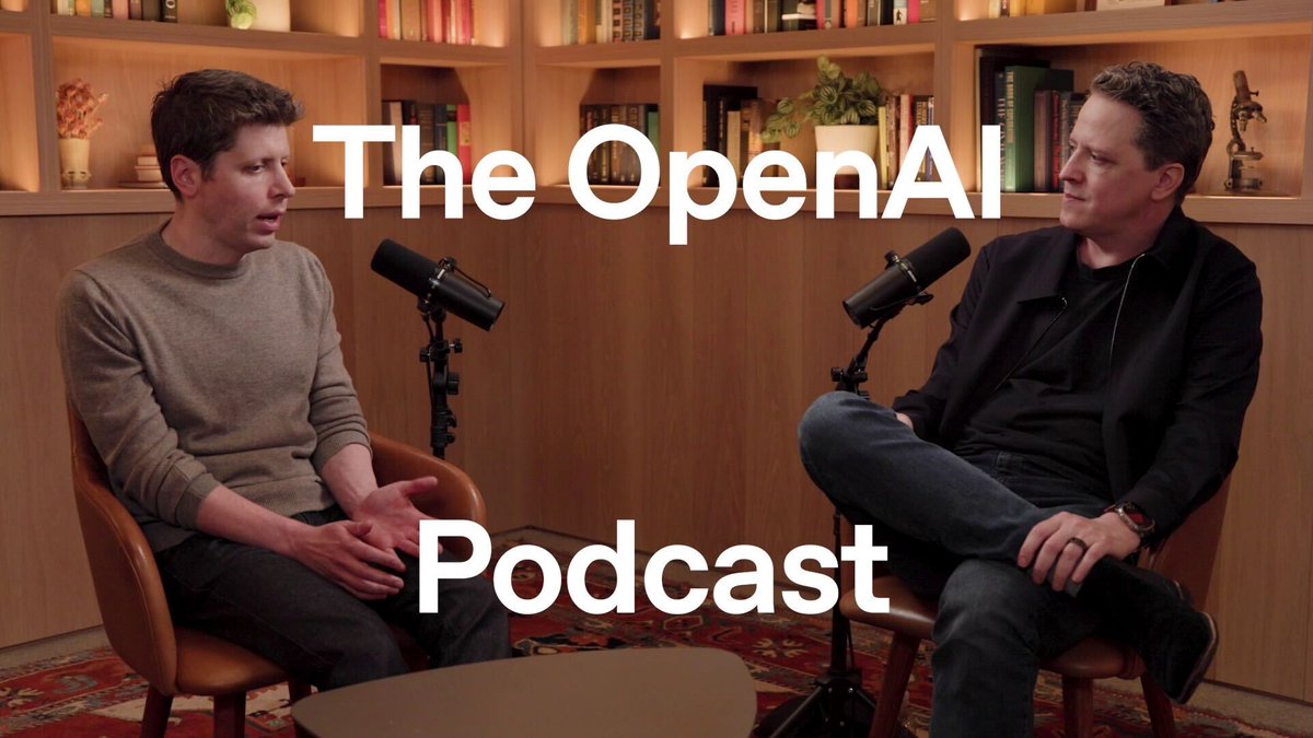 Introducing the OpenAI Podcast—a series of conversations with the people shaping AI. Sam Altman joins @andrewmayne on the first episode to talk about AGI, (wen) GPT-5, privacy, and what comes next.