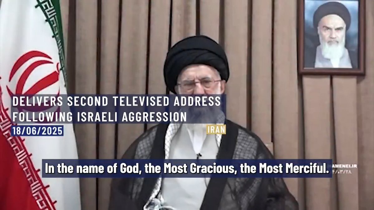 ⚡️⭕️ The Second Statement of Sayyed Ali Khamenei to the people of Iran, addressing the threats of the United States and reassuring fast and harsh retaliation. Iran. 18th of June, 2025.