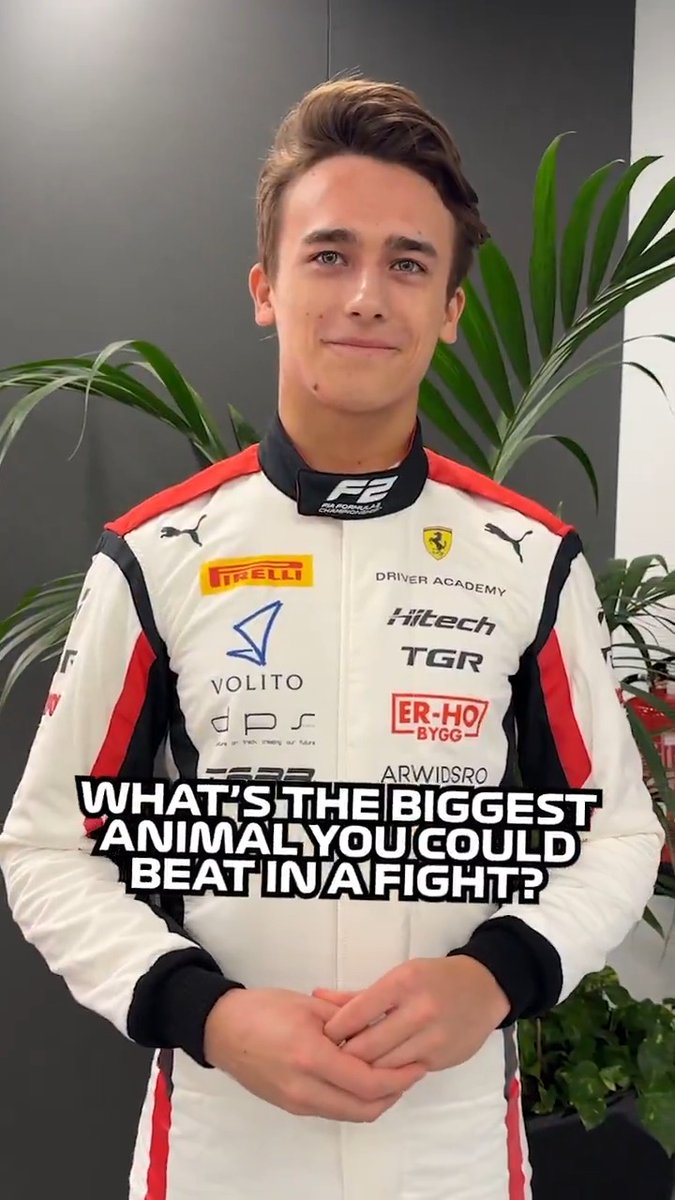 "That's not even an animal, is it? It's a bird!" - Arvid Lindblad, 2025 #F2 #RoadToF1