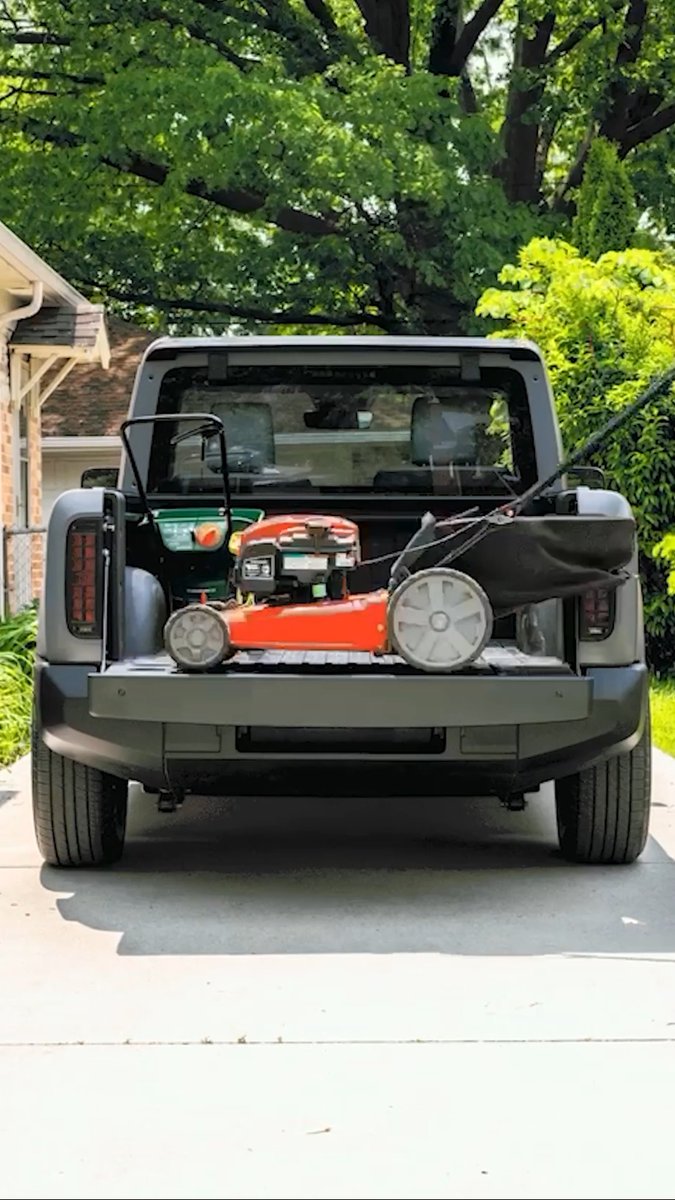 Lawn tool fit check.