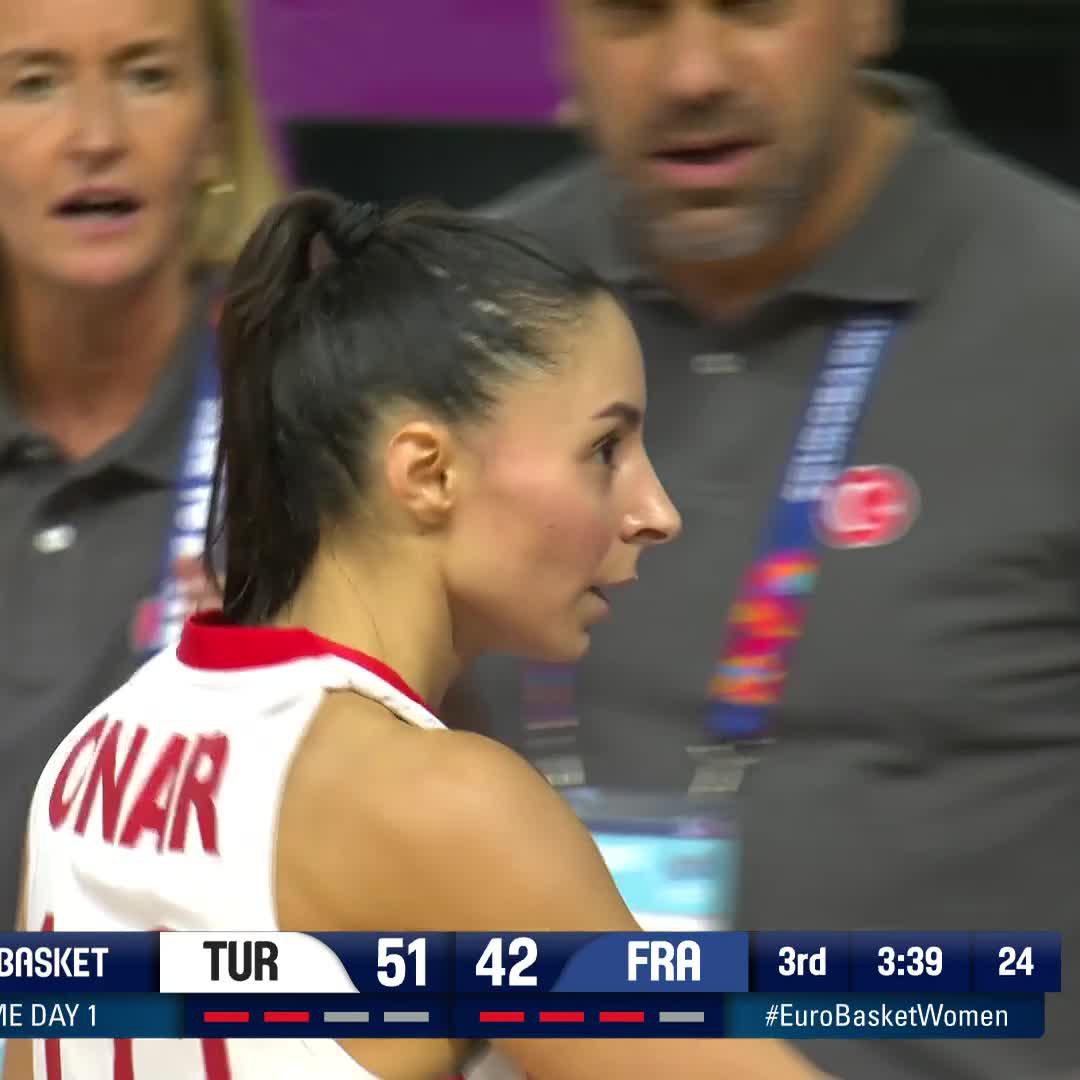 🇹🇷 Türkiye with their biggest lead of the game! #EuroBasketWomen x TBF