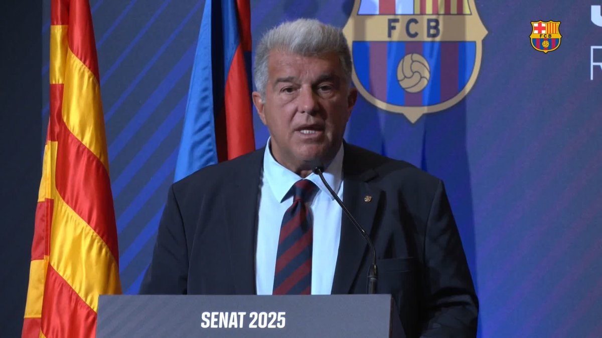 🗣️ Joan Laporta Estruch🎗: "La situació econòmica del Barça cada cop és més sòlida. Estem treballant per consolidar aquesta situació, per enfortir-la i per estabilitzar l'economia del Club."