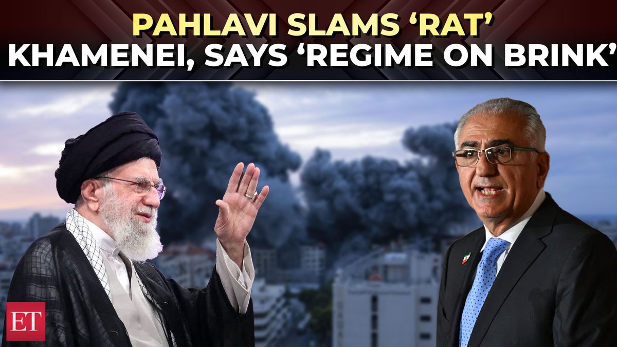โKhamenei hiding like a ratโ: Reza Pahlavi says regime is collapsing, urges Iranians to reclaim Iran ๐ฎ๐ฑโ๏ธ๐ฎ๐ท Israel Iran War News Live Updates โ