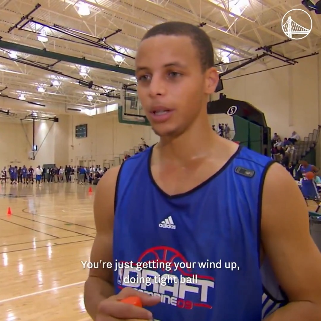 Back when he was chasing the dream. Stephen Curry was making waves at the NBA Draft Combine.