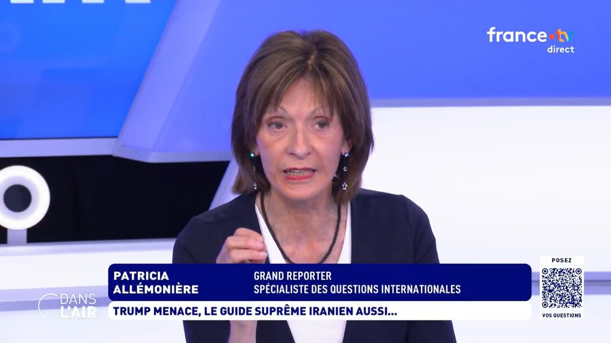 "Ce que le monde craint, ce n'est pas tant que l'#Iran se dote de l'arme nucléaire, c'est la prolifération. Or, l'accès de l'#Iran à la bombe atomique ouvre la voie à la prolifération. Et la prolifération est ce qui est dangereux pour le monde entier." Patricia Allémonière
