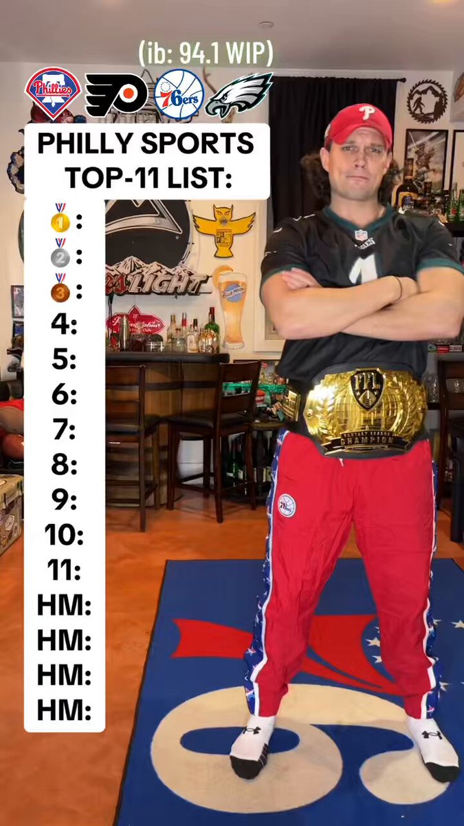 Rate this listener Top 11 Philly athlete list from Kyle Carberry