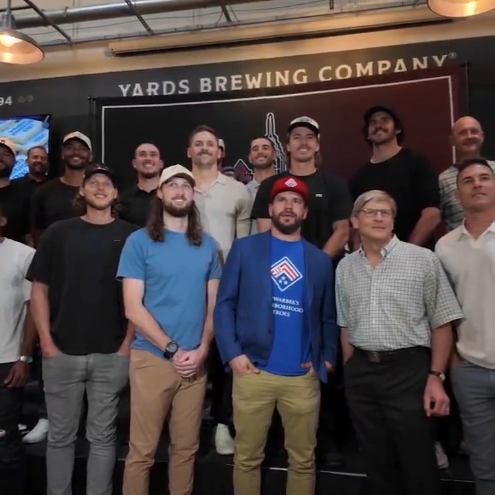 "We want to try and give as much love as we can to people who need it." Our latest episode of Phillies All-Access features Kyle Schwarber, friends, family, and teammates gathering together in support of Schwarber's Neighborhood Heroes 💪 📺