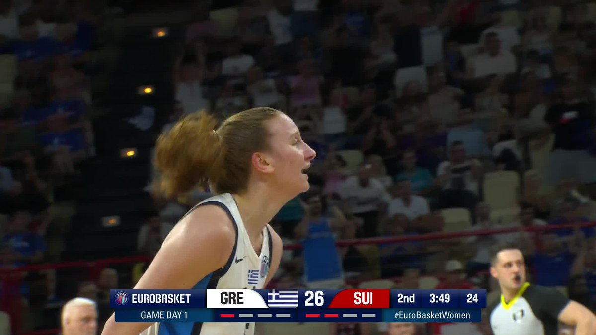 ELENA BOSGANA IS UNCONSCIOUS 🔥 @hellenicbf x #EuroBasketWomen