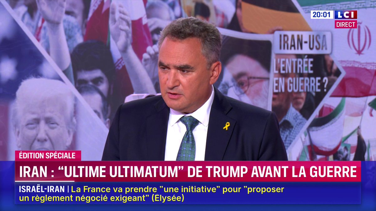 🔴 Emmanuel Macron appelle Israël à mettre "urgemment fin" aux frappes "sans lien avec le programme nucléaire iranien" : "ce n'est pas une requête qui va être acceptée par mon gouvernement" répond, face à Darius Rochebin, l'ambassadeur d'Israël en France Joshua L. Zarka