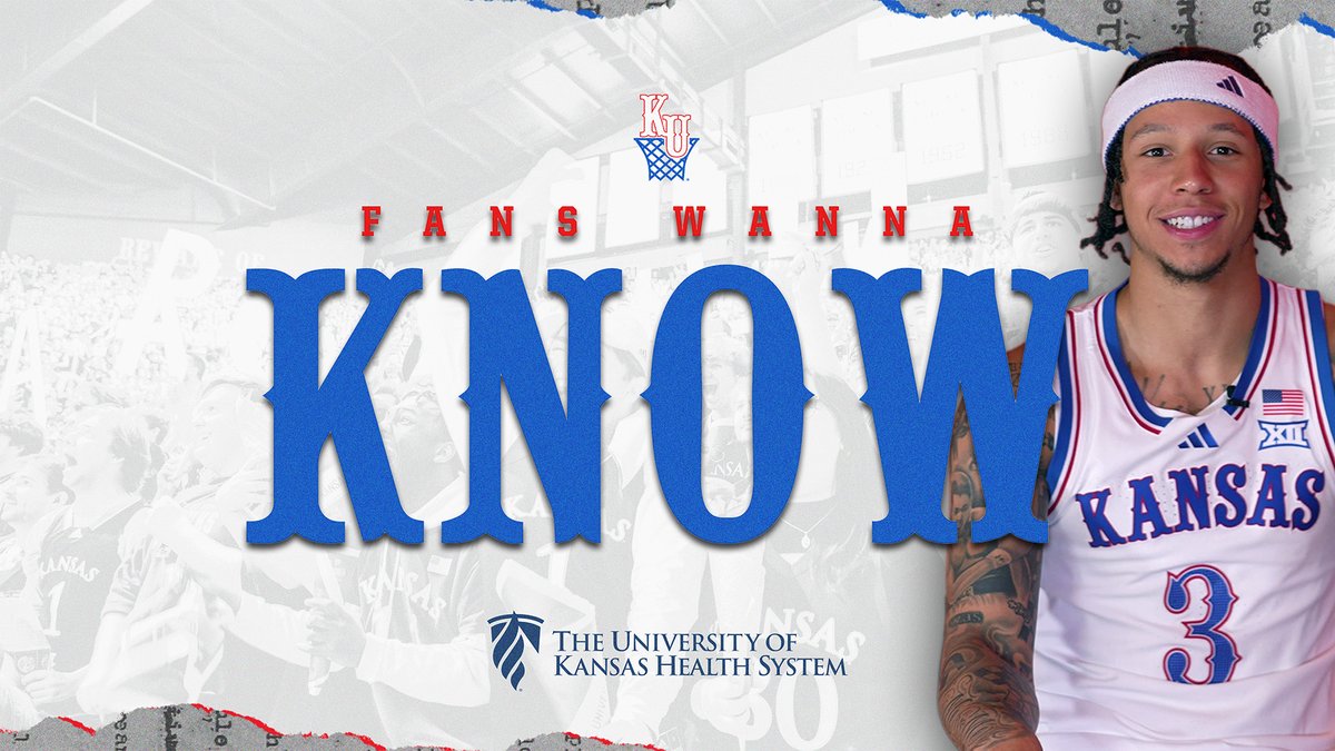Fans asked. Tre delivered. First episode of Fans Wanna Know presented by The University of Kansas Health System 🗣️ #RockChalk x Tre White-