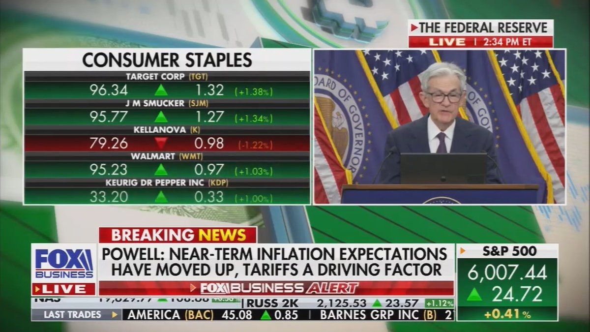 Fed Chair Powell: Increases in tariffs this year are likely to push up prices and weigh on economic activity. It's possible that the inflationary effects could instead be more persistent