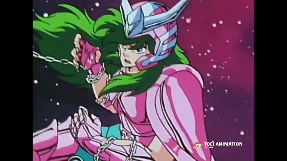 ¡Shun demuestra lo poderosa que es la Cadena de Andrómeda! ⛓✨ ¿Qué te parece este Caballero de Bronce? 👇 Te leemos. #LosCaballerosdelZodiaco ♊ #SaintSeiya