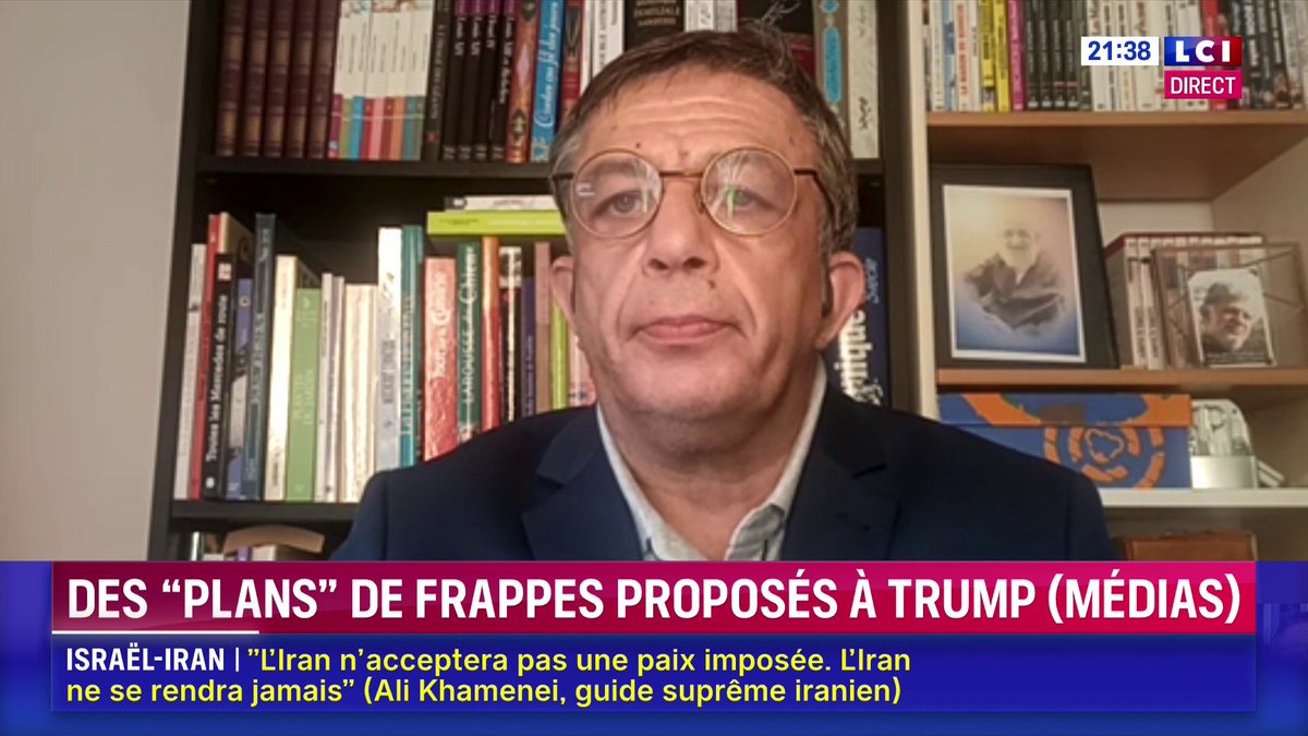 🔴 Israël-Iran : le régime iranien est "un régime expansionniste qui voulait s'étendre dans la région, gouverner et créer un empire chiite contre les sunnites de la région" déclare Mahmoud Moradkhani, neveu de l'ayatollah Khamenei et opposant du régime iranien ▶️ Darius Rochebin