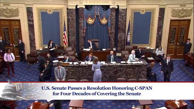U.S. Senate unanimously passes resolution calling on streaming services to carry C-SPAN.