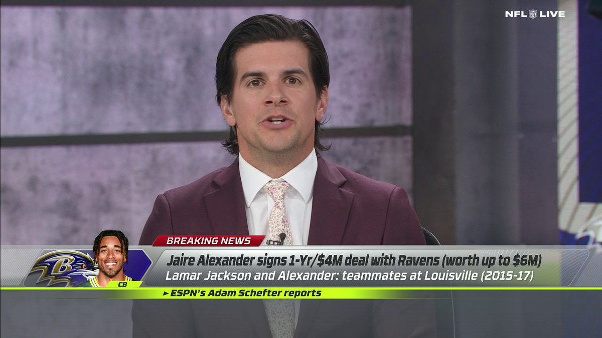 .Field Yates explains why the Ravens adding Jaire Alexander could be the final piece for a championship 👀