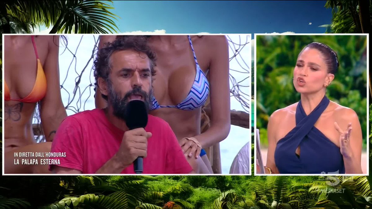 "In italiano, sabbia nelle mutande è un insulto" Dino non accetta l'offesa di Cristina. #Isola
