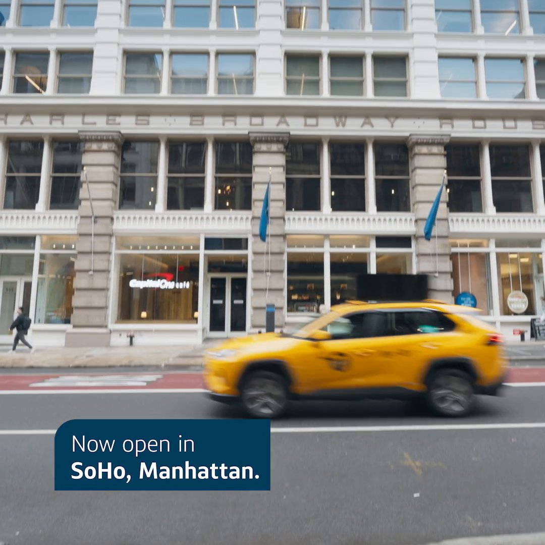 Banking and sipping in SoHo. Enjoy that and more at the newest @capitalonecafe on Broadway. Learn more: