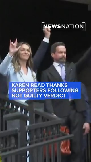 Karen Read addressed a crowd of cheering supporters outside the courthouse after she was found not guilty in her high-profile murder trial. More:
